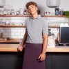 (6 sztuk) KARLOWSKY | Fartuch bistro Basic - kolor Oberżyna