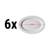 (6 sztuk) PERA Biały - Owalny talerz
