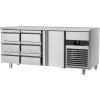 Stół chłodniczy PREMIUM - 1865x700 mm - z 1 drzwiami i 6 szufladami