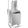 Hydrauliczny napełniacz do kiełbas - 26 litrów - 1,1 kW - stal nierdzewna