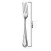 (12 sztuk) Widelec stołowy Vincenza - 21 cm