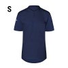 (6 sztuk) KARLOWSKY | Męska koszula robocza z krótkim rękawem Performance - Granatowy - Rozmiar: S