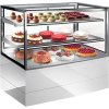 Witryna na ciasto - 900 mm - z oświetleniem LED - z 2 półkami