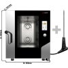 Piec konwekcyjno-parowy - Touch - 6x GN 1/1 lub EN 60x40 - z systemem mycia & czujnikiem temperatury