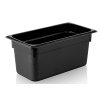 Pojemnik polipropylenowy GN 1/4 - czarny - wysokość 150mm