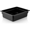 Pojemnik polipropylenowy GN 1/2 - czarny - wysokość 100mm