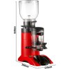 Młynek do kawy - czerwony - 2 kg - 400 W - 63 dB