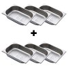 6x Pojemnik GN 1/2 - perforowany – Głębokość 65 mm