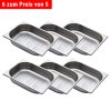 6x Pojemnik GN 1/2 - perforowany – Głębokość 65 mm
