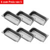 6x Pojemnik GN 1/3 - perforowany – Głębokość 65 mm