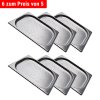 6x Pojemnik GN 1/2 - perforowany – Głębokość 20 mm