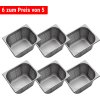 6x Pojemnik GN 1/2 - perforowany – Głębokość 200 mm