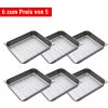 6x Pojemnik GN 2/1 - perforowany – Głębokość 100 mm