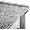 Lada chłodnicza - 2000 mm - z oświetleniem - czerwony panel przedni