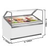 Lada na lody IVY - 1560 mm - konwekcyjna - na 16 pojemników 5 L - Biała