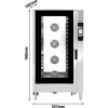 Piec konwekcyjno-parowy piekarniczy  - Touch - 16x EN 60x40 - z systemem mycia