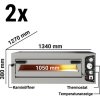 (2 szt.) Elektryczny piec do pizzy - 9+9x 34cm (szeroki) - Manualny
