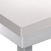 Stół roboczy ze stali nierdzewnej PREMIUM - 1200x700mm - z półką dolną bez panelu tylnego, włącznie z płytą do cięcia