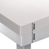 Stół roboczy ze stali nierdzewnej PREMIUM - 1200x700mm - z półką dolną bez panelu tylnego, włącznie z płytą do cięcia