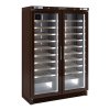 Chłodziarka do wina - prawdziwe drewno - 2 strefy klimatyczne - 700 litrów - maks. 210 butelek