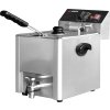 Frytownica elektryczna - 8 litrów - 3,25 kW - z kranem spustowym