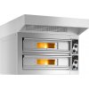 Elektryczny piec do pizzy - 4+4x 33cm - Manualny