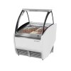 Lada na lody LEO - 1330 mm - konwekcyjna - na 10 pojemników 5 L - Biała