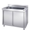 Szafka ze zlewem do mycia garnków  - 1000x600mm -  z 1 zlewem