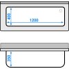 Szafka ze zlewem do mycia garnków  - 1400x600mm -  z 1 zlewem