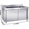Szafka ze zlewem do mycia garnków  - 1400x600mm -  z 1 zlewem