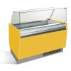 Lada na lody - Liam - 1310 mm - z oświetleniem LED - na 10 + 10 pojemników - Żółta
