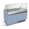 Lada na lody - Liam - 1310 mm - z oświetleniem LED - na 10 + 10 pojemników - jasnoniebieska