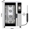 Piec konwekcyjno-parowy - Touch - 12x GN 1/1 - z systemem mycia