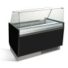 Lada na lody - Liam - 1310 mm - z oświetleniem LED - na 10 + 10 pojemników - czarna
