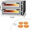 Elektryczny piec do pizzy - 4+4x 35cm - Manualny