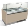 Lada na lody - Liam - 1560 mm - z oświetleniem LED - na 13 + 13 pojemników - Beżowa