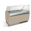 Lada na lody - Liam - 1560 mm - z oświetleniem LED - na 13 + 13 pojemników - Beżowa