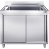 Szafka ze zlewem do mycia garnków  - 1200x700mm - z 1 zlewem