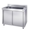 Szafka ze zlewem do mycia garnków  - 1200x700mm - z 1 zlewem