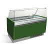 Lada na lody - Liam - 1560 mm - z oświetleniem LED - na 13 + 13 pojemników - zielona