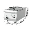 Frytkownica - 13 litra - 4,5 kW - z kranem spustowym