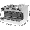Ekspres z portafiltrem - 2 grupy - z systemem wstępnej infuzji