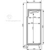 Chłodziarka PREMIUM PLUS - GN 1/1 - 745 litrów - z 2 szklanymi drzwiami