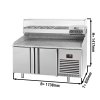 Stół chłodniczy do pizzy PREMIUM PLUS - 1783x800mm - z 2 drzwiami - włącznie z witryną chłodniczą nadstawną- 6x GN 1/3