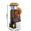 Elektryczna wyciskarka do pomarańczy - srebrna - Automatyczny podajnik owoców