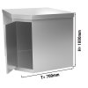Narożna szafka ścienna ze stali nierdzewnej - 700x400 mm - z drzwiami skrzydłowymi - wysokość: 1000 mm