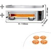 Elektryczny piec do pizzy Power - 4x 34cm - Cyfrowy - włącznie z okapem