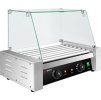 Sausage grill - with 7 rollers with glass top
