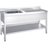 Sink unit PREMIUM - 1600x600mm - with undershelf & 1 basin on the left