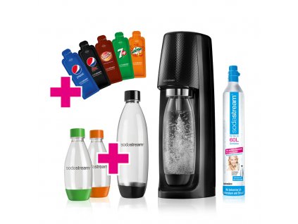 SodaStream Spirit Black Pepsi PromoPack